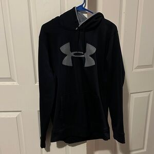 Under Armour Men's Black and Gray Hoodie Size
large